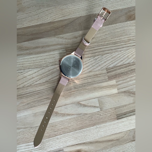 Hello Beautiful Ladies Watch Rose Gold Tone Case, Hands, Markers, White Dial - Picture 8 of 11